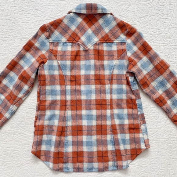 Pendleton Youth‎ Wool Plaid Snap Button-Down Shirt (M) - Picture 2 of 5
